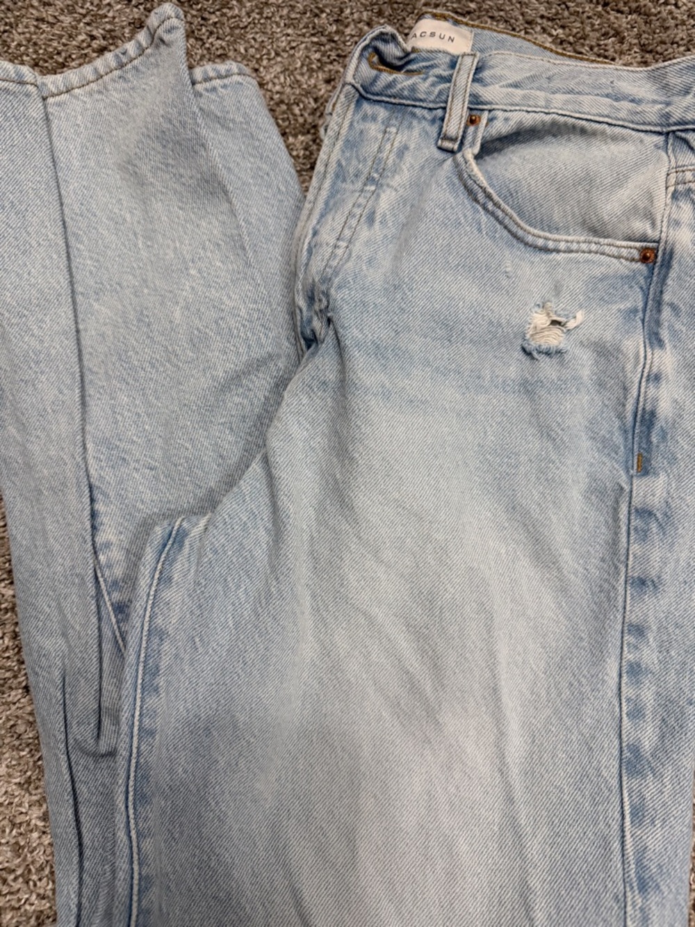 PacSun jeans bundle size on picture